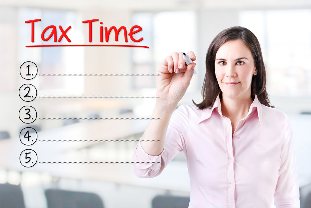 time to do taxes organizational list